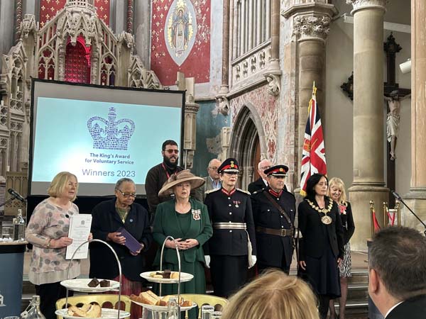 Kings award for Voluntary Service to Caritas